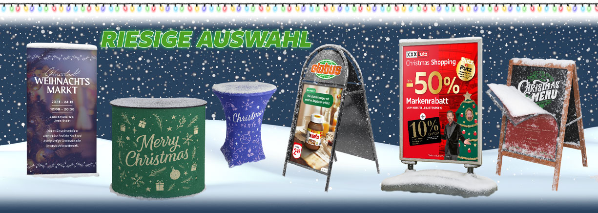 Schilder und Aufsteller