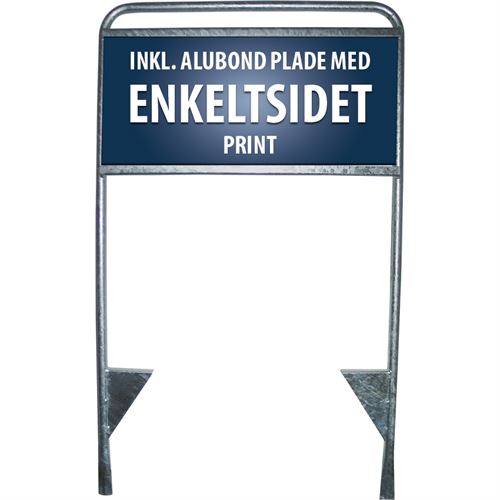 Stahl Handwerkerschild mit einseitigen Druck