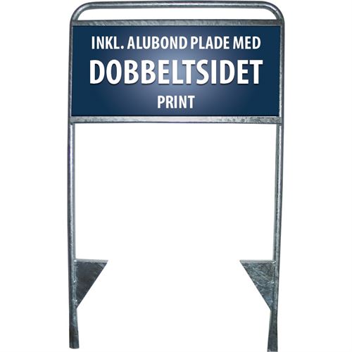 Stahl Handwerkerschild mit doppelseitigen Druck