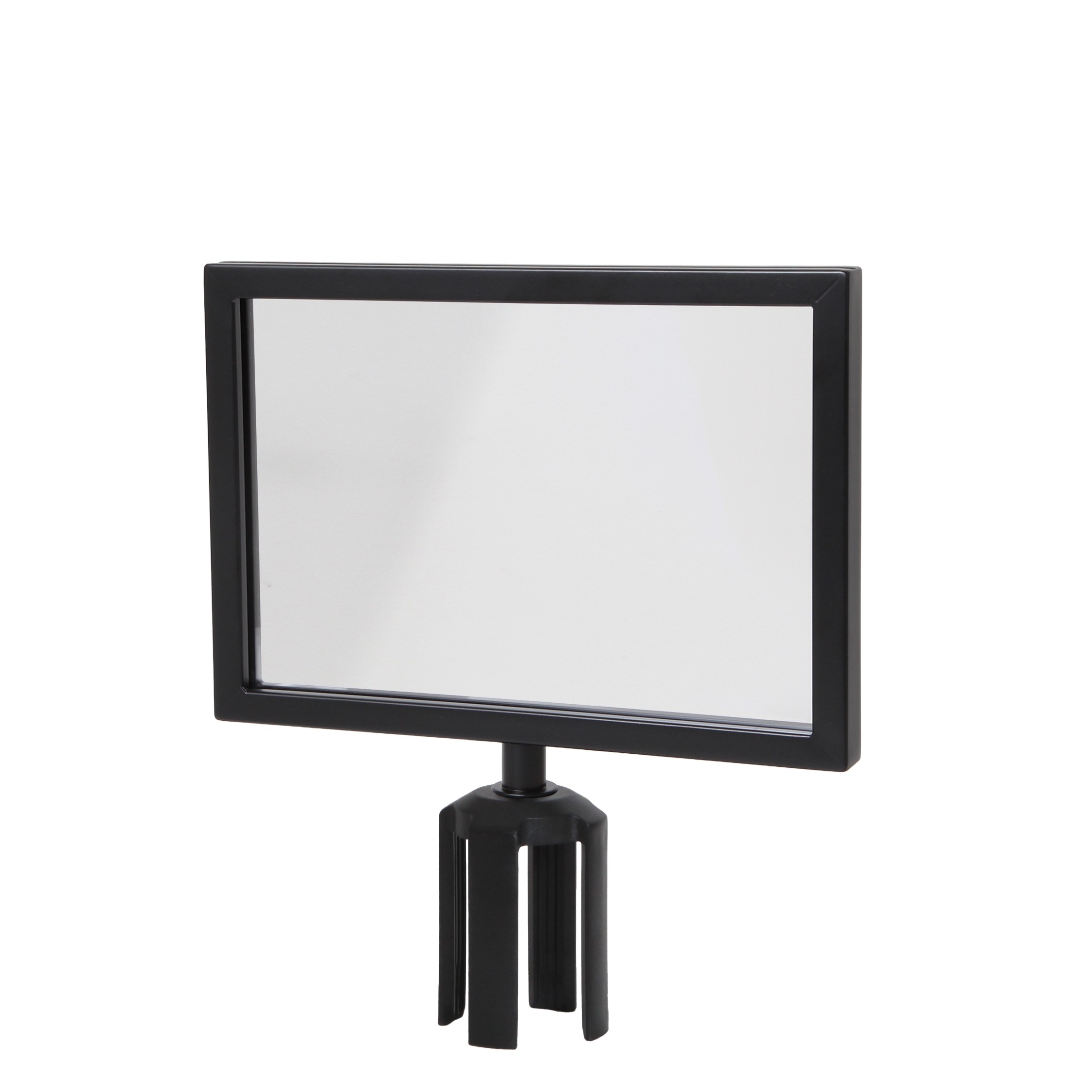 A4 Plakatrahmen Querformat für Absperrständer - Schwarz