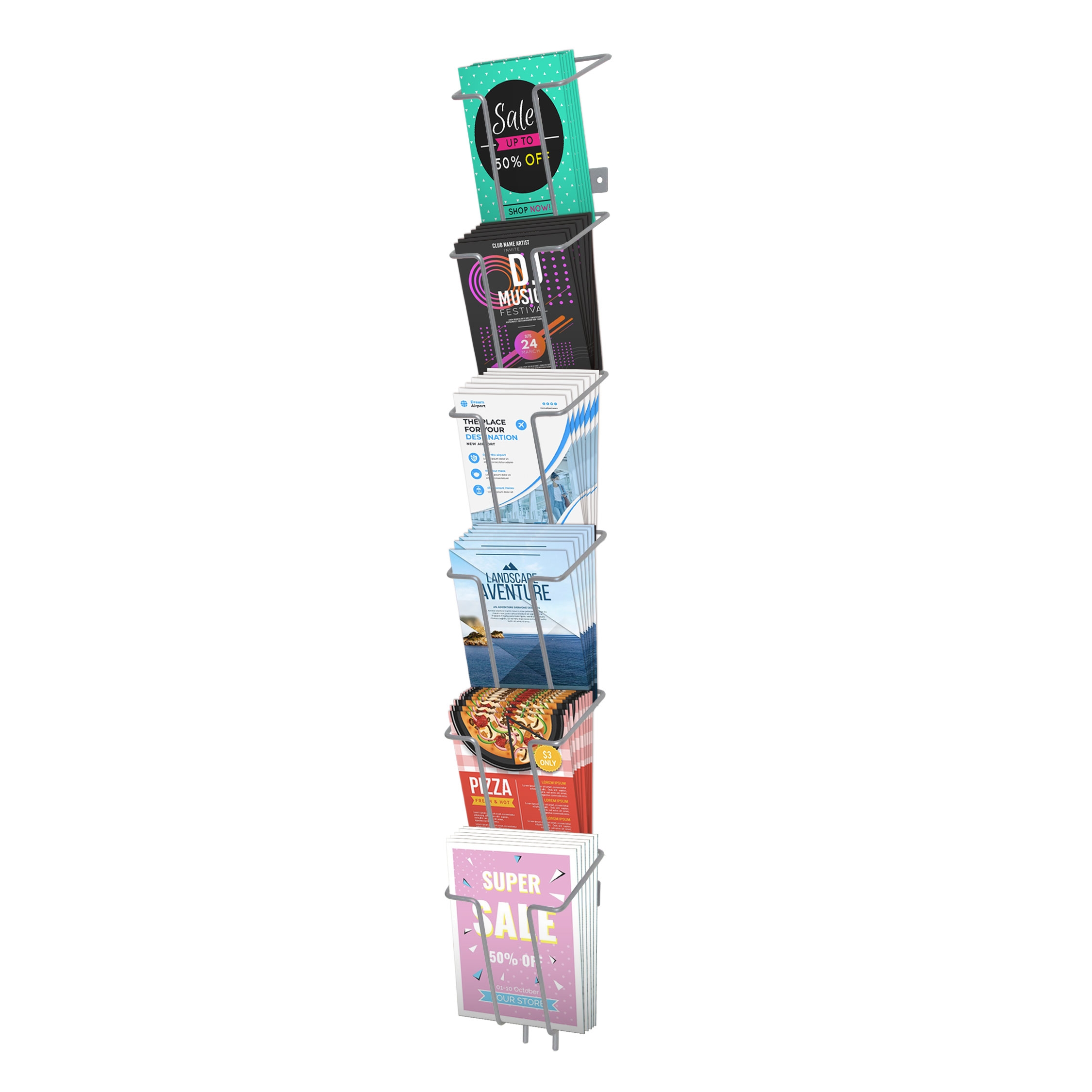 Agenda Wandprospekthalter - 6 x A6