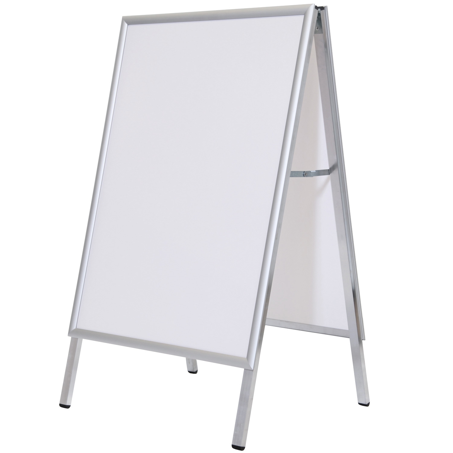 Kundenstopper Aus Aluminium – Für Plakate 50x70 Cm (DIN B2) – Beidseitig Bestückbar – Inkl. Antireflexfolien