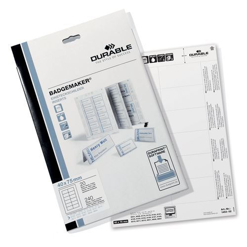BADGEMAKER® Einstecketikette für Namensschilder – 40x75 mm