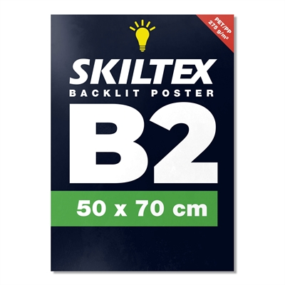 B2 - 50x70 cm Plakat - Backlight mit eigenem Druck