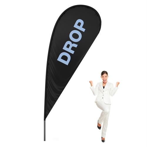 BeachFlag Drop - LARGE - 112x238 cm - Inkl. Druck