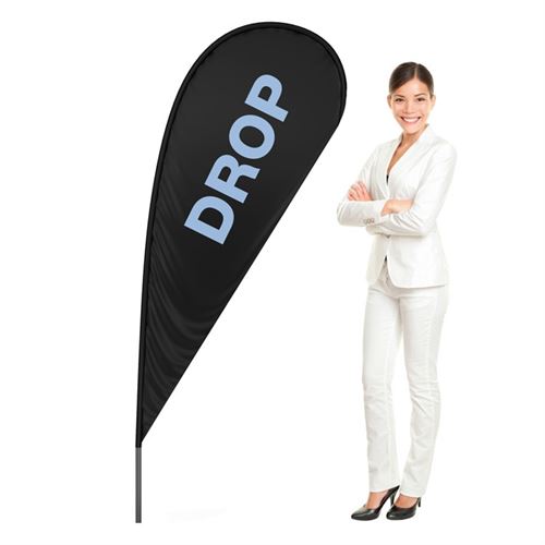 BeachFlag Drop - SMALL - 58x143 cm - Inkl. Druck