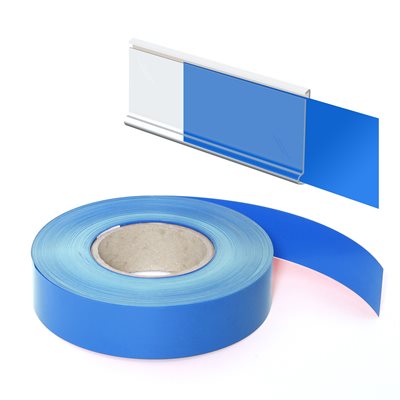 Blau Einlegstreifen für Scannerschiene – 100 Meter Rolle