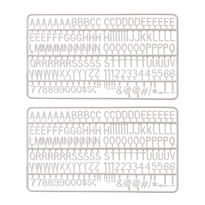 Buchstabenset für Buchstabentafeln - 1,9 cm
