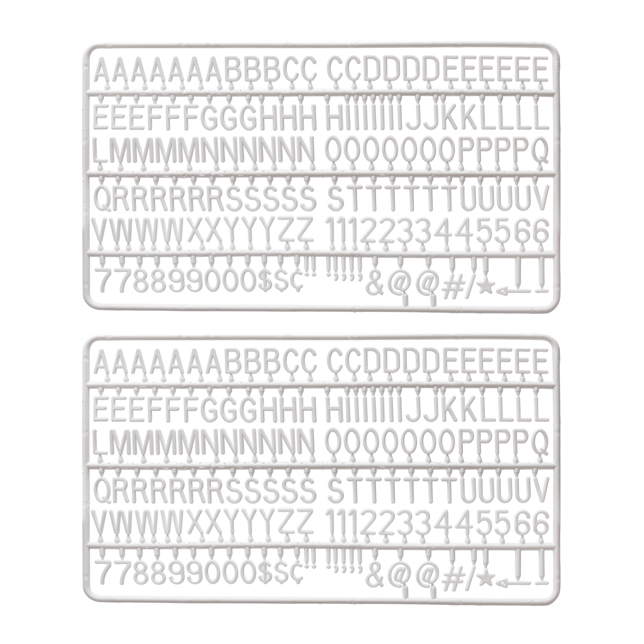Buchstabenset für Buchstabentafeln - 1,9 cm