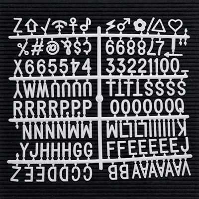 Buchstaben-Set für Letter Board / Buchstabentafeln - 2,3 cm
