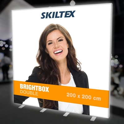BrightBox Double LED Leuchtwand 200x200 cm - Inkl. Druck 
