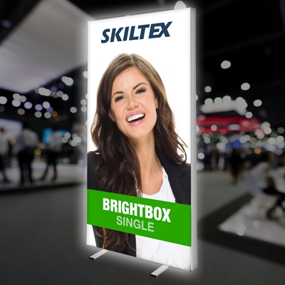 BrightBox Single LED Messewand - 100x200 cm - Inkl. Druck