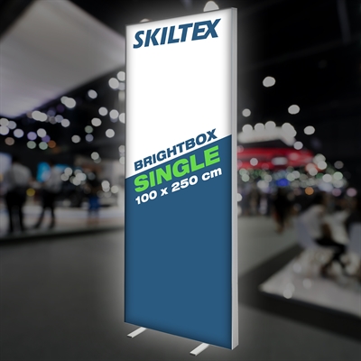 BrightBox Single LED Messewand - 100x250 cm - Inkl. Druck