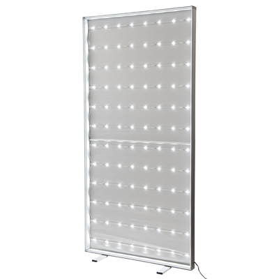 BrightBox Single LED Messewand - 100x200 cm - Ohne Banner