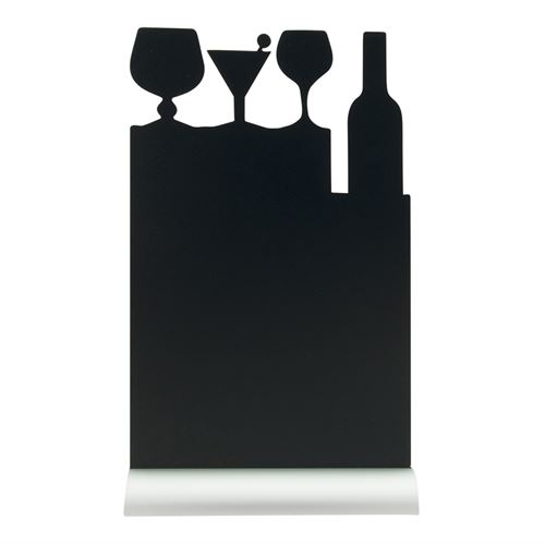 Tischaufsteller Silhouette Cocktail Tafelschild - A4