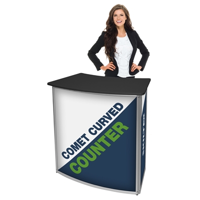 Comet Curved Messetheke - Inkl. Druck