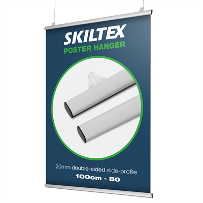 Doppelseitige Posterschiene B0 - 100cm | 20mm profil