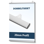 Doppelseitige Posterschiene A4 - 21cm | 20mm profil