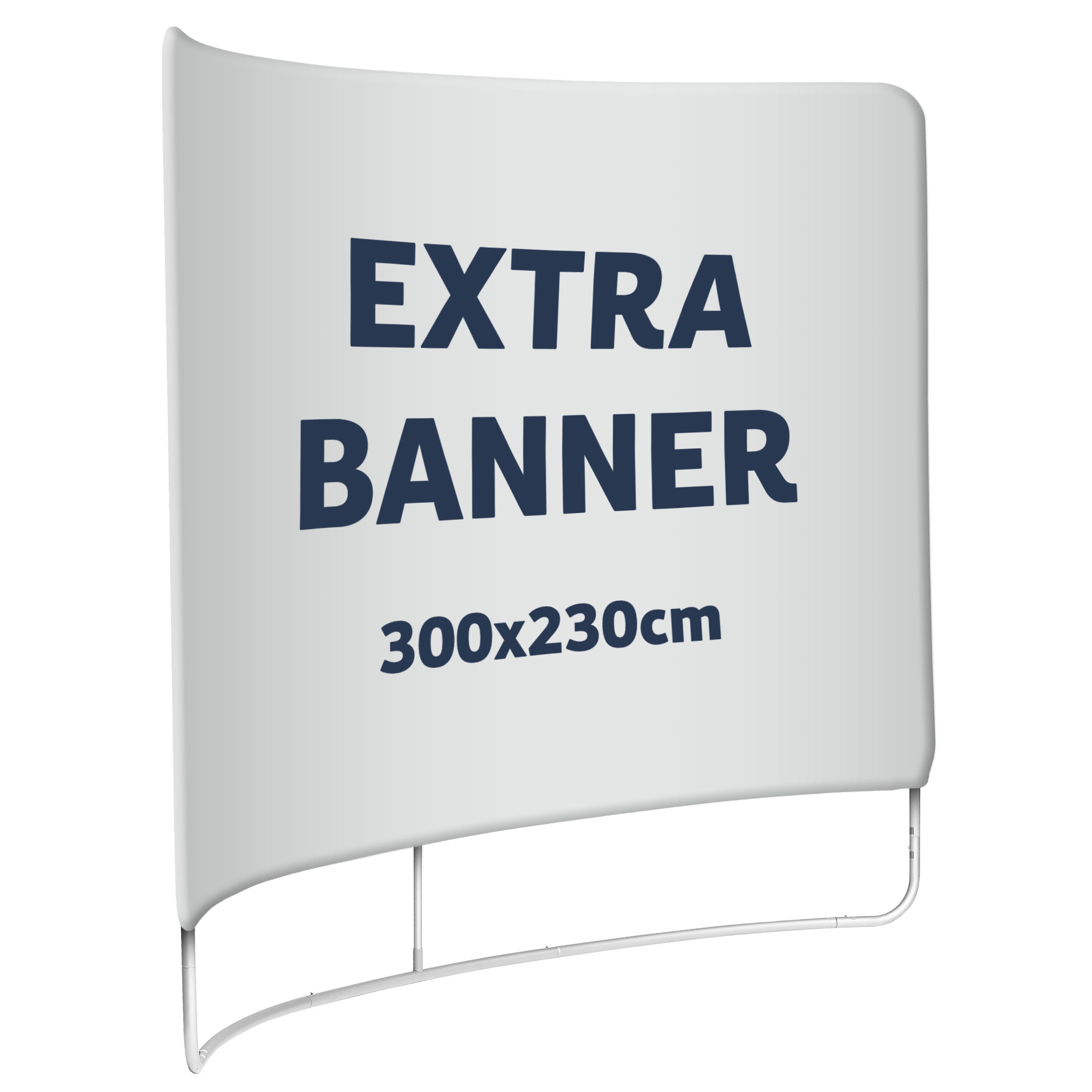 Extra Banner für Zipper Wall Curved - 300x230 cm - Inkl. Druck auf beiden Seiten