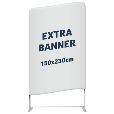 Extra Banner für Zipper Wall - 150x230 cm - inkl. Druck auf beiden Seiten