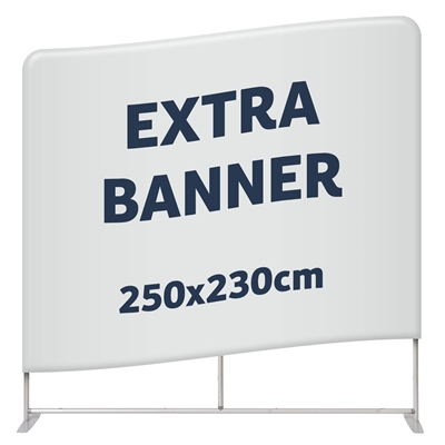 Extra Banner für Zipper Wall - 250x230 cm - inkl. Druck auf beiden Seiten