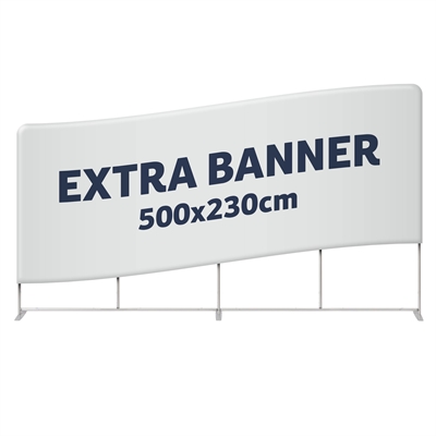 Extra Banner für Zipper Wall - 500x230 cm - inkl. Druck auf einer Seite