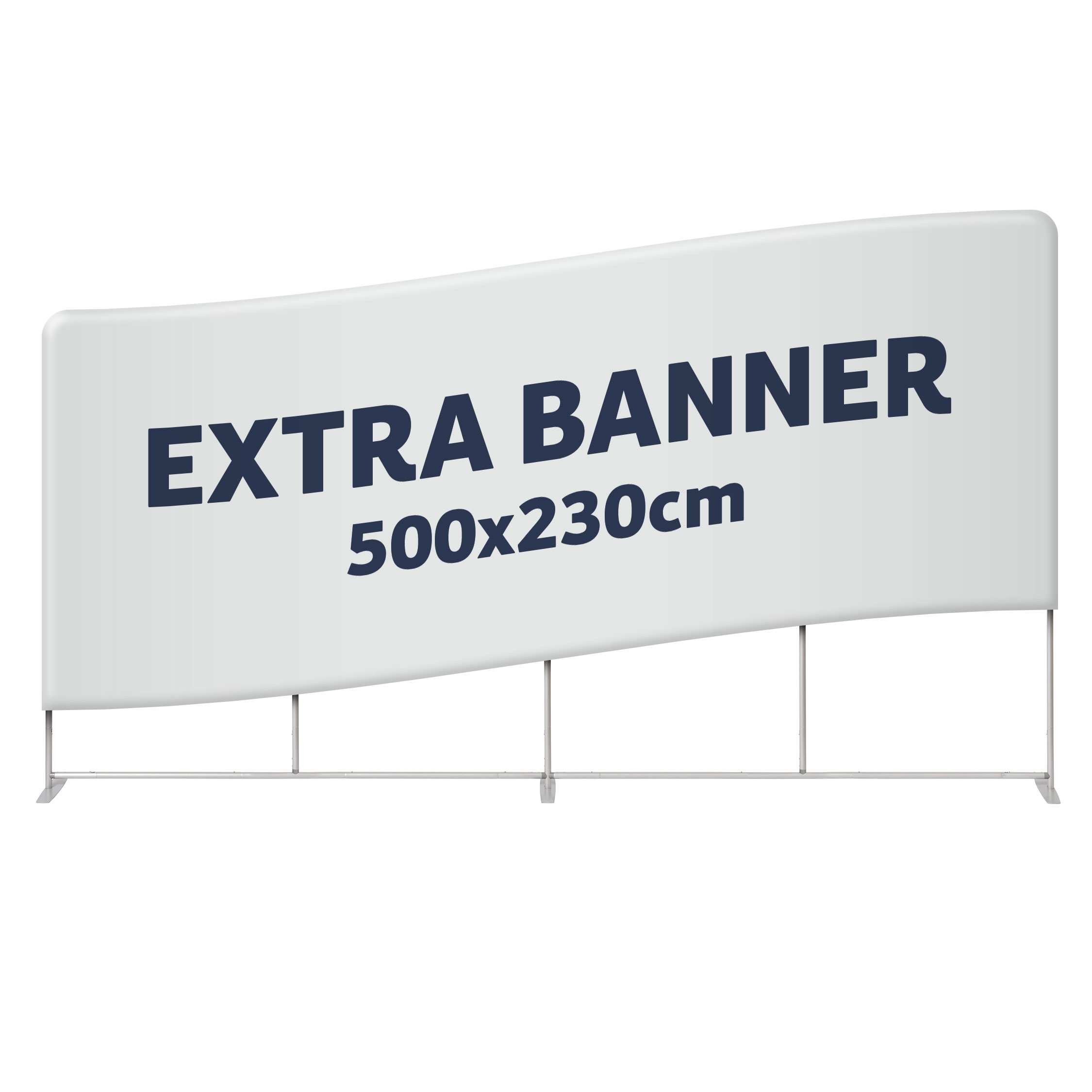 Extra Banner für Zipper Wall - 500x230 cm - inkl. Druck auf einer Seite