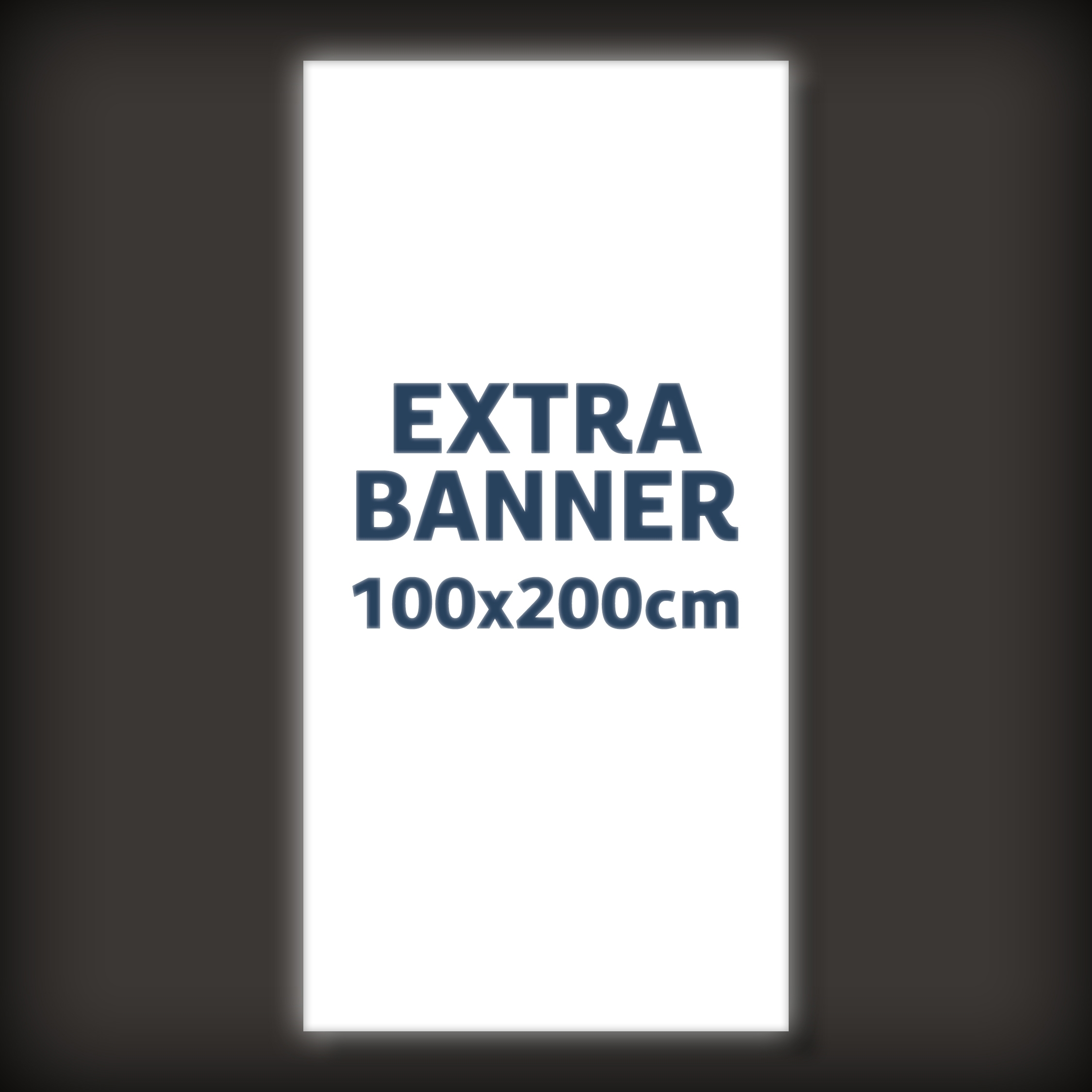 Extra Banner für BrightBox Single LED-Leuchtwand – 100x200 cm – Inkl. Druck
