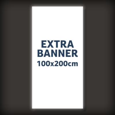 Extra Banner für BrightBox Double LED-Leuchtwand - 100x240 cm - Inkl. Druck