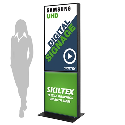 Fabric Totem Digitales Schild inkl. Druck - 50"
