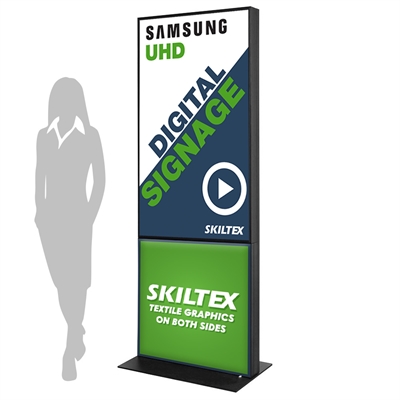 Fabric Totem Digitales Schild inkl. Druck - 55"