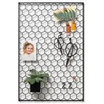 Memoboard Gitter Hexagon – 60x40cm