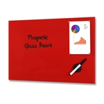 Rot Magnetisch Glastafel - 60x40 cm