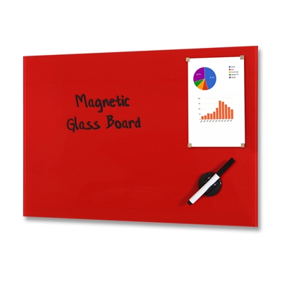 Magnetische Glastafel Rot - 60x40 cm
