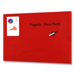 Magnetische Glastafel Rot - 90x60 cm