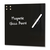 Schwarz Magnetisch Glastafel - 35x35 cm
