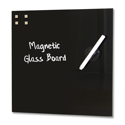 Magnetische Glastafel Schwarz - 35x35 cm