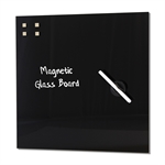 Schwarz Magnetisch Glastafel - 45x45 cm
