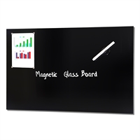 Schwarz Magnetisch Glastafel - 90x60 cm