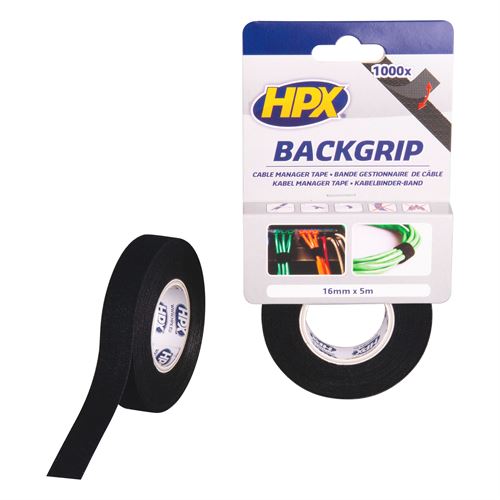 HPX Doppelseitiges Kabelbinder Klettband - 16mm x 5 Meter