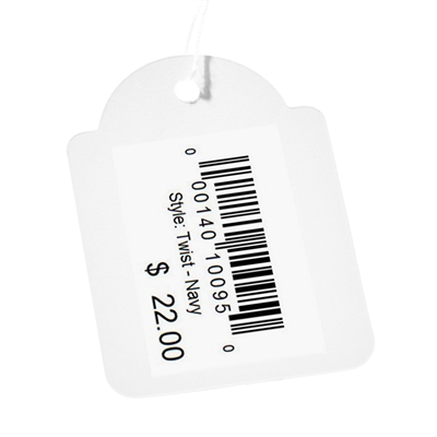 Hängetag mit Schnur 45x65 mm - Packung mit 1000 Stk.