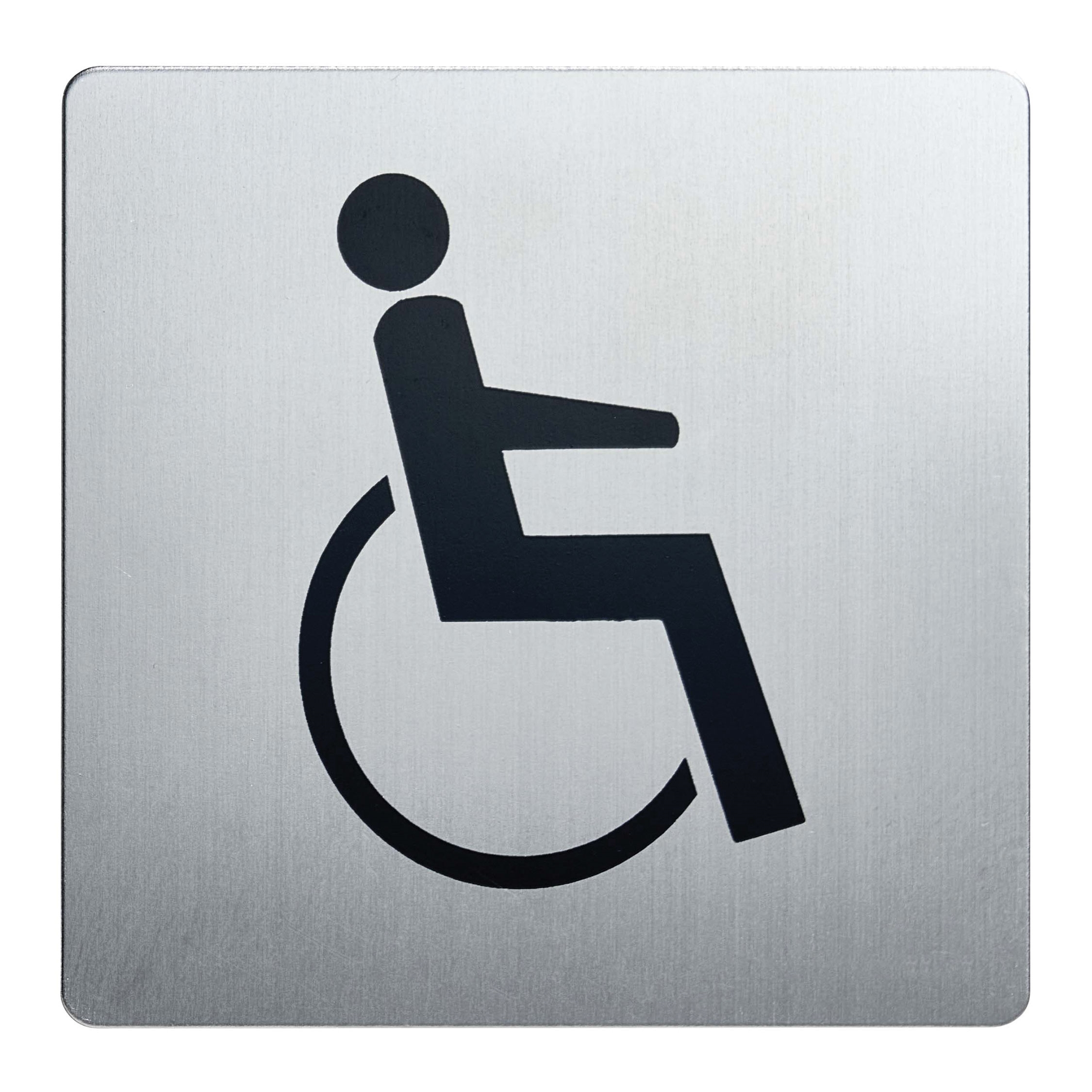 Behinderten-WC Piktogramm - 90x90 mm