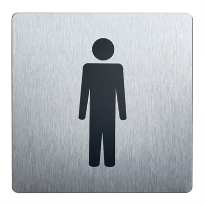 Herren-WC Piktogramm - 90x90 mm