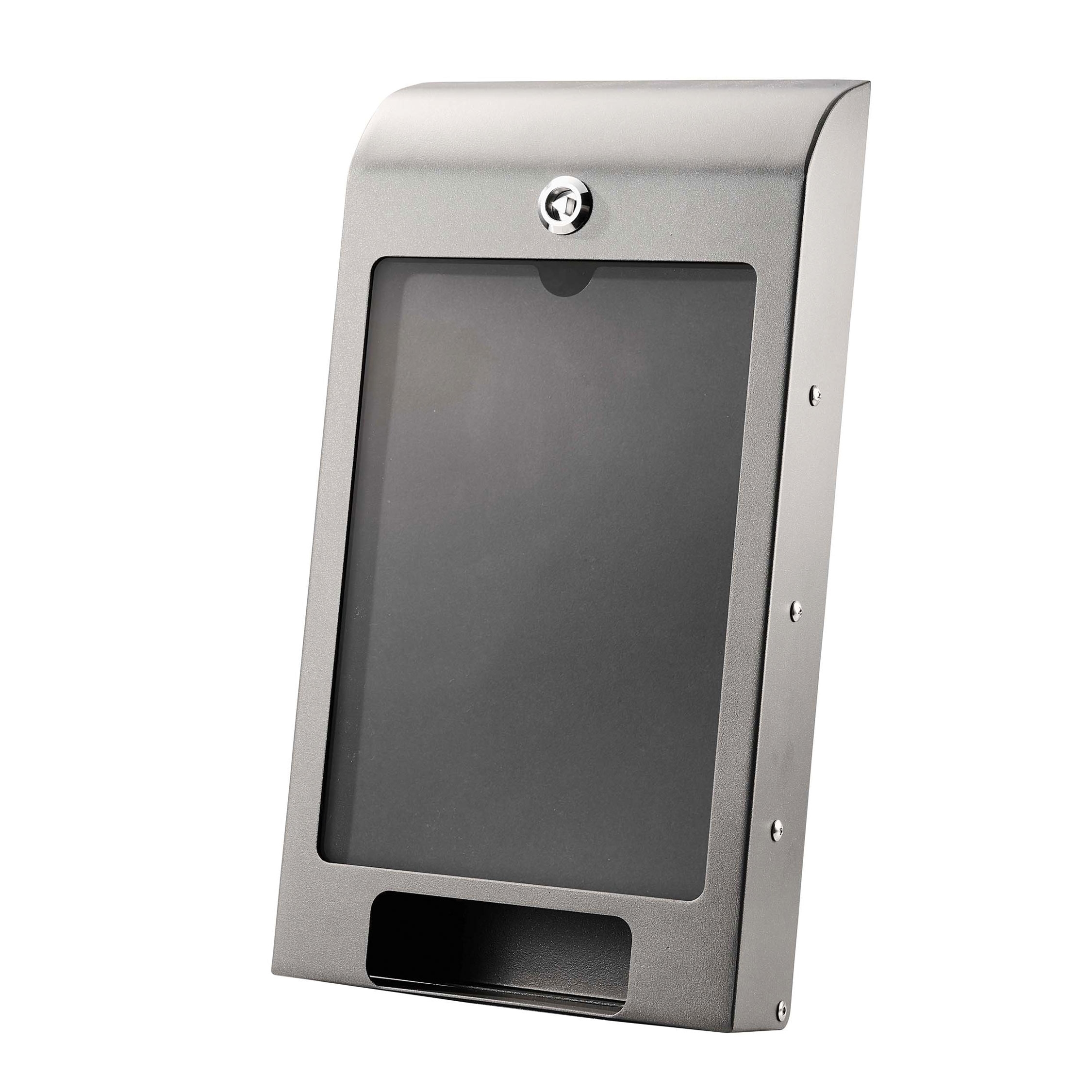 Hundekotbeutelspender mit A4 Infodisplay - Grau