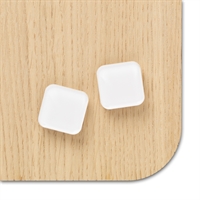 Acryl Magnete für Glastafel – 2 Stück Weiß