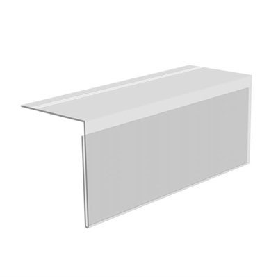 Scannerschiene mit Klebeband 90° - 20 x 7,6 cm - Transparent