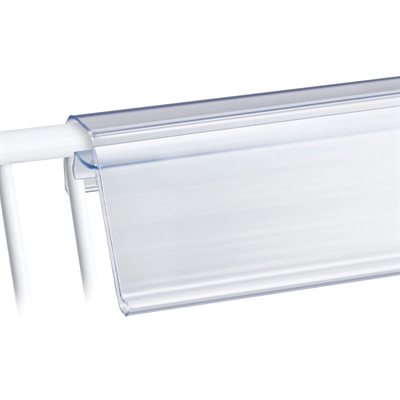 Scannerschiene für Drahtkörbe - 39 x 1250 mm - Transparent