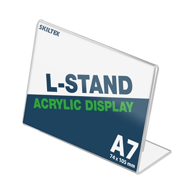 L-aufsteller Querformat Acryl Schild - DIN A7