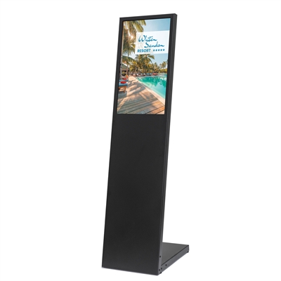 L-Stand Digitales Schild - Schwarz