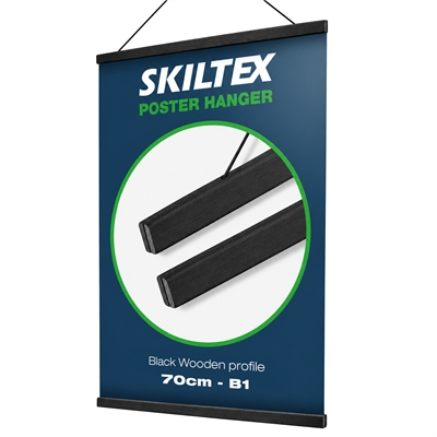 Magnetische Posteraufhängung mit Schnur B1 – 70 cm | Schwarz
